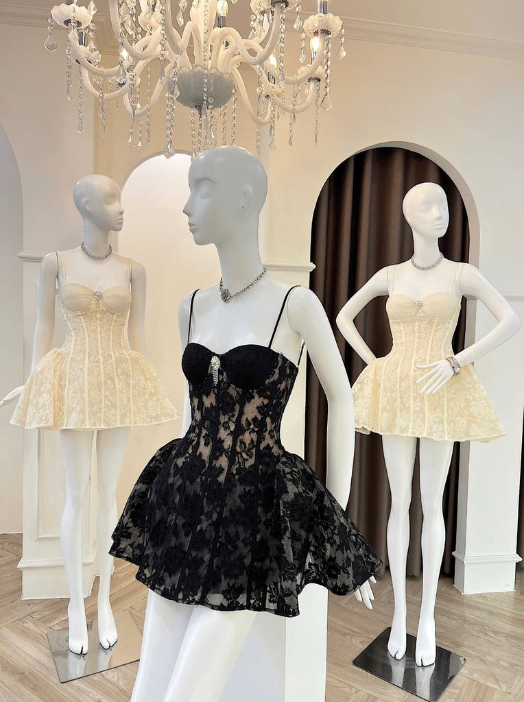 Camilla Corset Lace Mini Dress - Stylish beautiful dress for special occasions | Buy Online