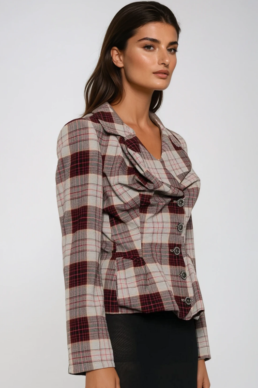 Dashawn Grid Lapel Jacket