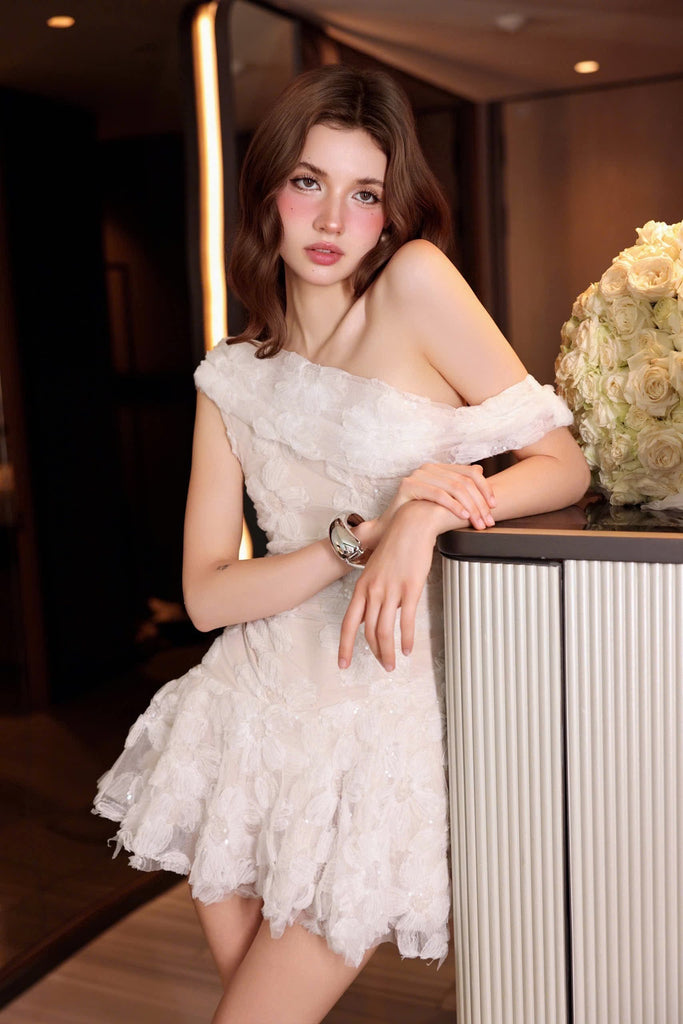 Nicola Asymmetry Mini Dress - Stylish beautiful dress for special occasions | Buy Online