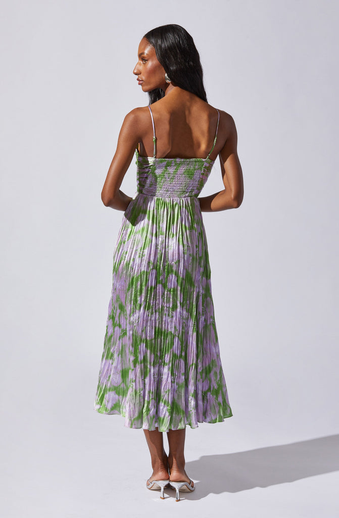 Stylish beautiful dress | Maeve Printed Pleated Midi Dress - Ideal for special occasions