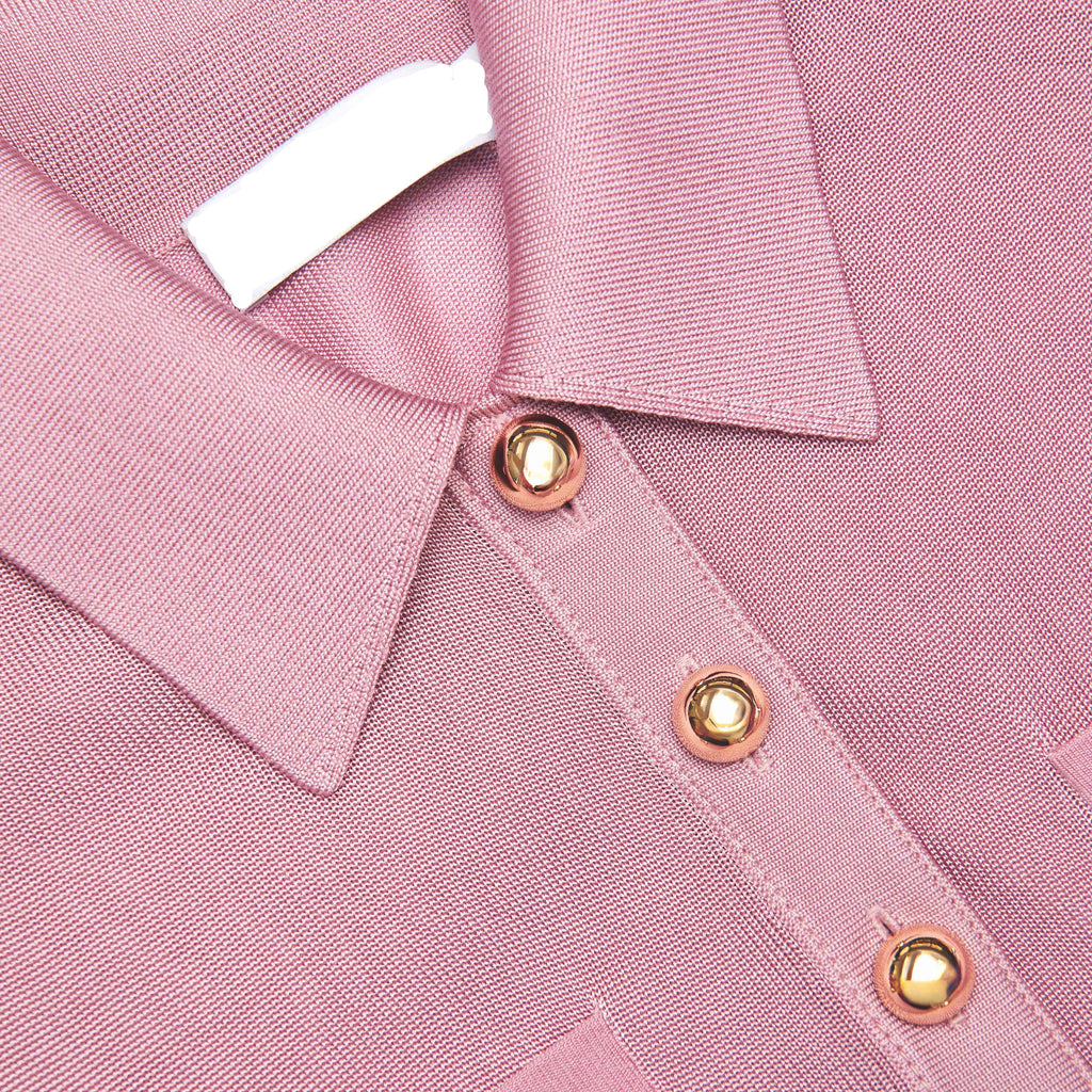 dominic Pink Viscose Knit Midi Dress - Stylish pink dress for special occasions | Buy Online