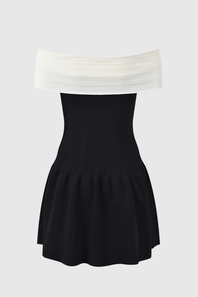 Shop  beautiful dress - Perfect for special occasions | Adagio Bow Off Shoulder Knit Mini Dress