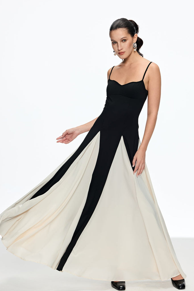 Adiel Deconstruct Ruch Spaghetti Maxi Dress - Stylish beautiful dress for special occasions | Buy Online