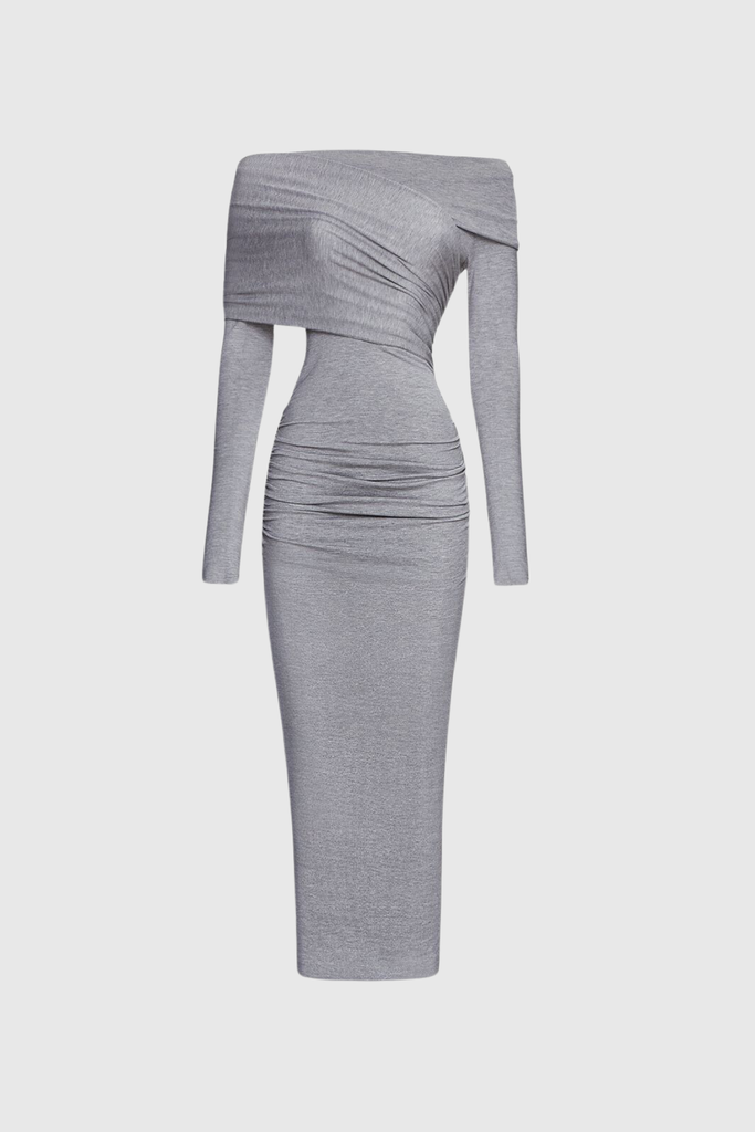 Shop  beautiful dress - Perfect for special occasions | Afton Off Shoulder Ruch Bodycon Maxi Dress