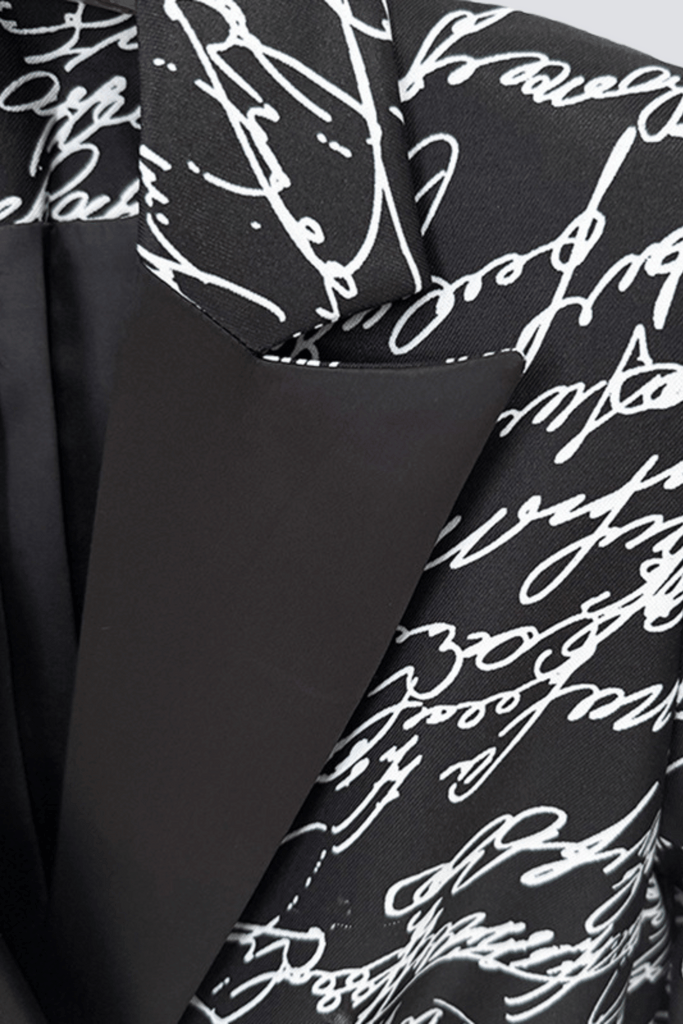 Ailis Print Buttoned Blazer - Stylish beautiful dress for special occasions | Buy Online