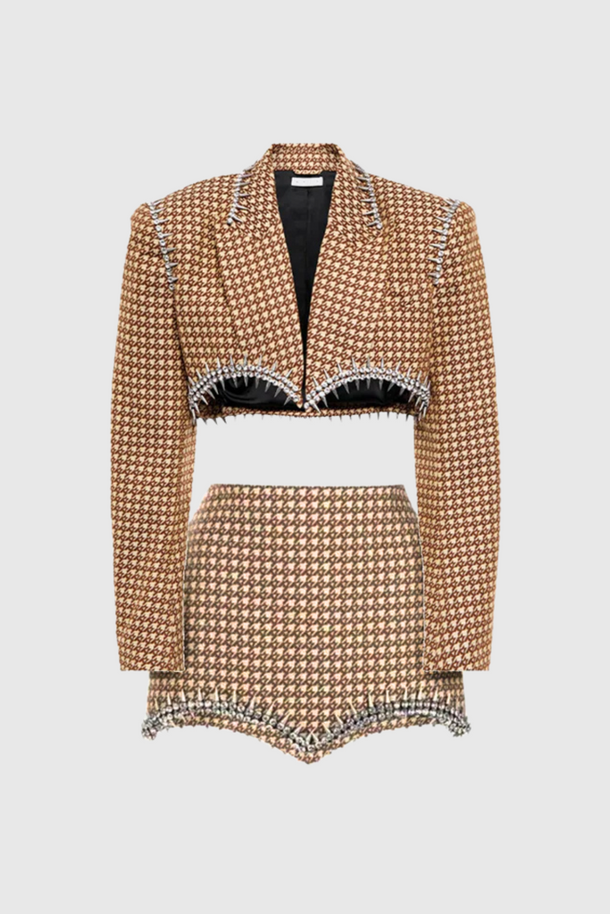 Shop  beautiful dress - Perfect for special occasions | Alchemy Rhinestone Lapel Skirt Set