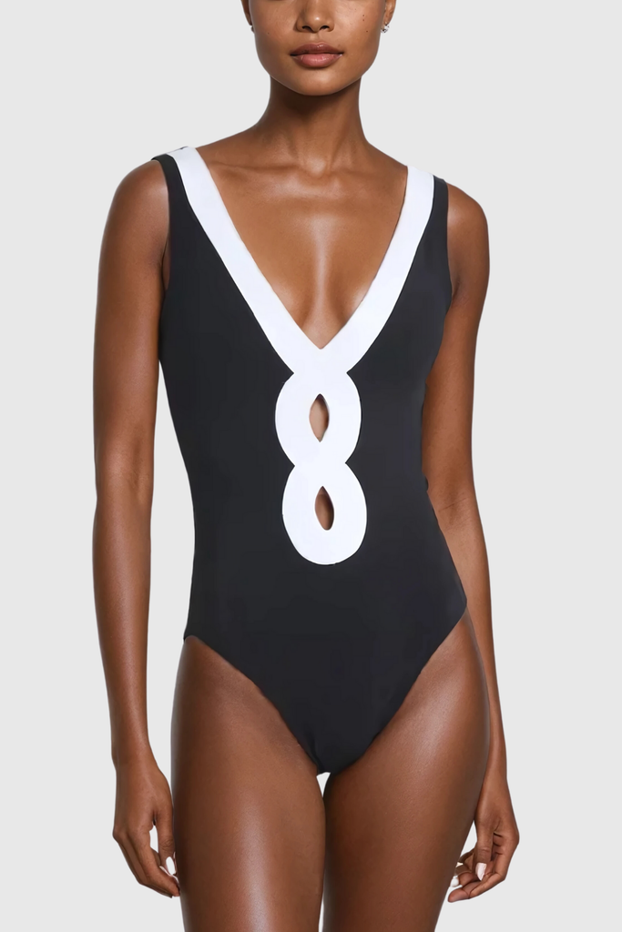Shop  beautiful dress - Perfect for special occasions | Alexey Plunge Cutout One Piece Swimsuit