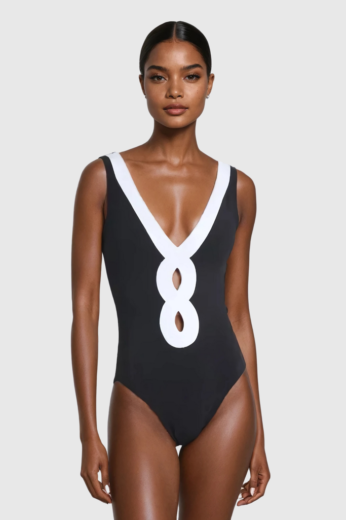 Shop  beautiful dress - Perfect for special occasions | Alexey Plunge Cutout One Piece Swimsuit