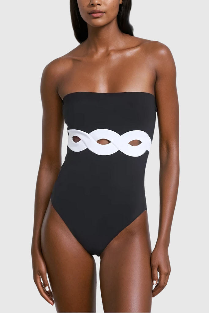 Shop  beautiful dress - Perfect for special occasions | Alexey Strapless Cutout One Piece Swimsuit