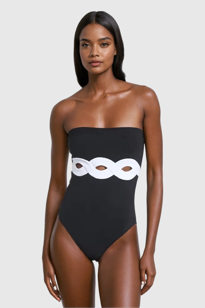 Stylish beautiful dress | Alexey Strapless Cutout One Piece Swimsuit - Ideal for special occasions