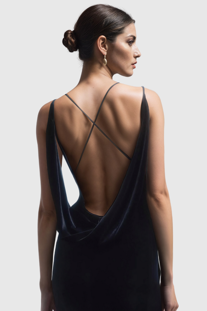 Stylish beautiful dress | Ali Backless Flower Spaghetti Maxi Dress - Ideal for special occasions