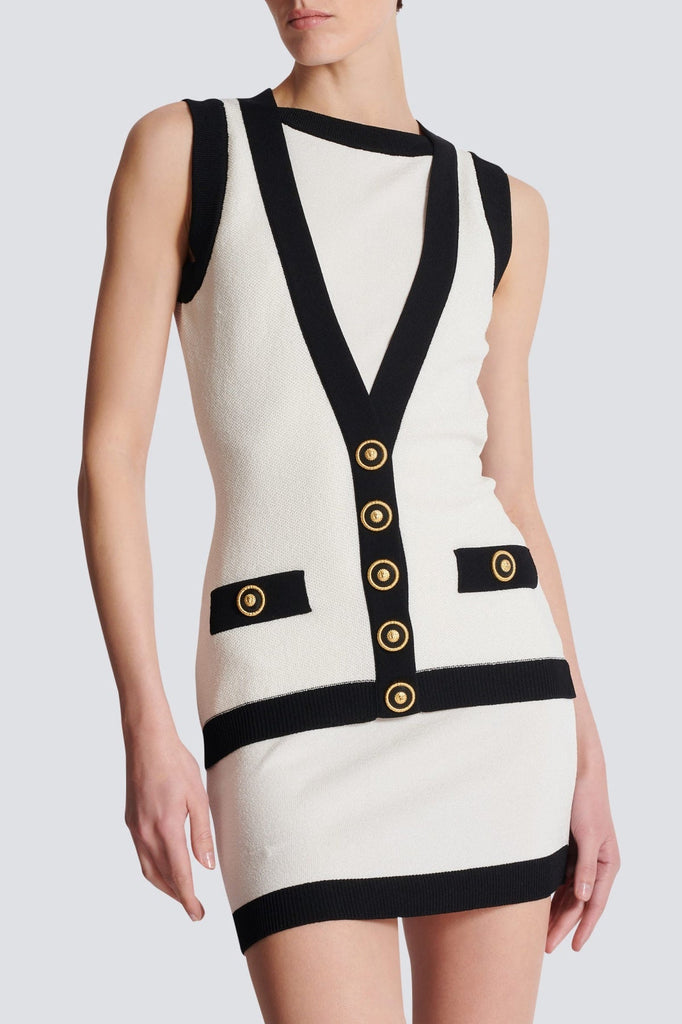 Stylish beautiful dress | Aliphine Two-tone Mini Bandage Dress - Ideal for special occasions