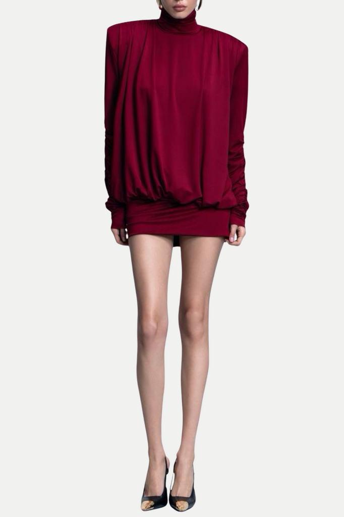 Shop  red dress - Perfect for special occasions | Alestair Backless Ruched Mini Dress - Red