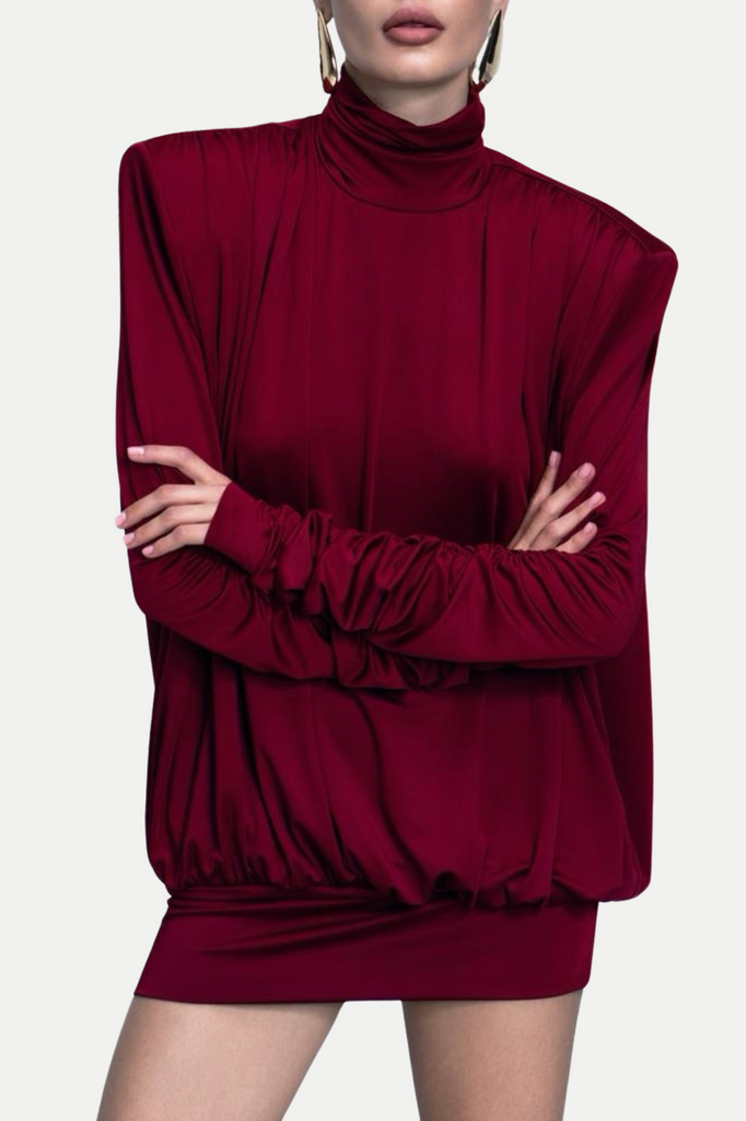 Shop  red dress - Perfect for special occasions | Alestair Backless Ruched Mini Dress - Red