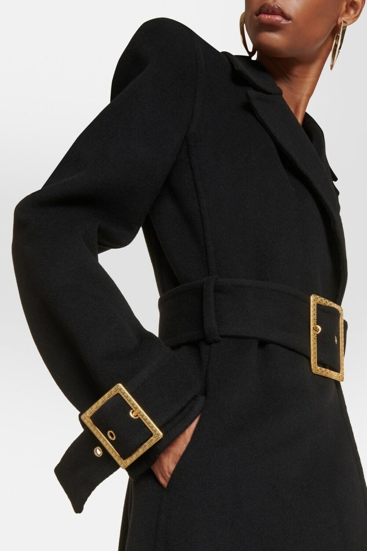 Allston Peak-lapel Belted Coat