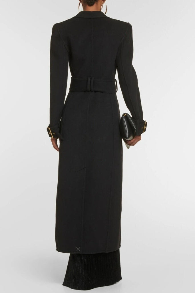 Allston Peak-lapel Belted Coat - Stylish beautiful dress for special occasions | Buy Online
