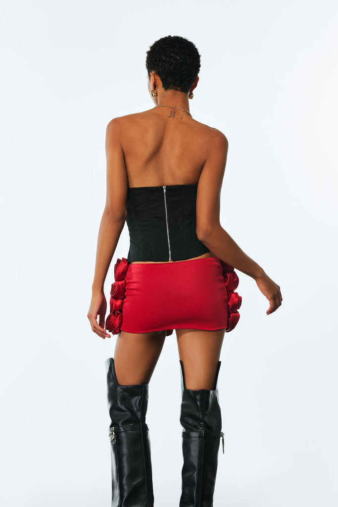 Aloisia Strapless Corset Flower Skirt Set - Stylish beautiful dress for special occasions | Buy Online