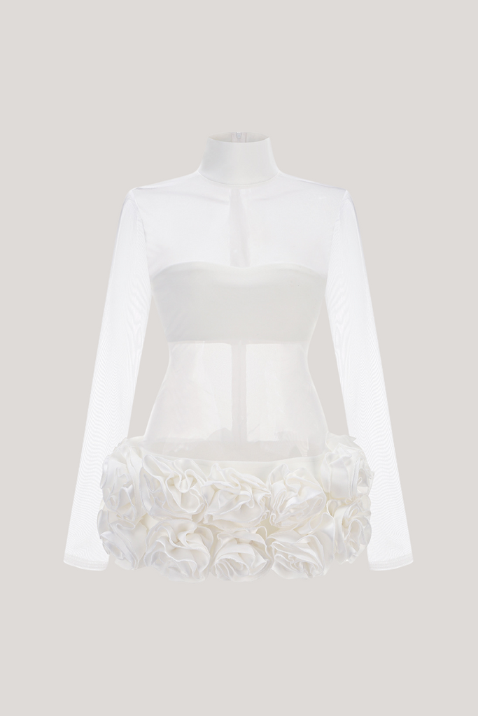 Shop  beautiful dress - Perfect for special occasions | Alona Mesh Flower Mini Dress