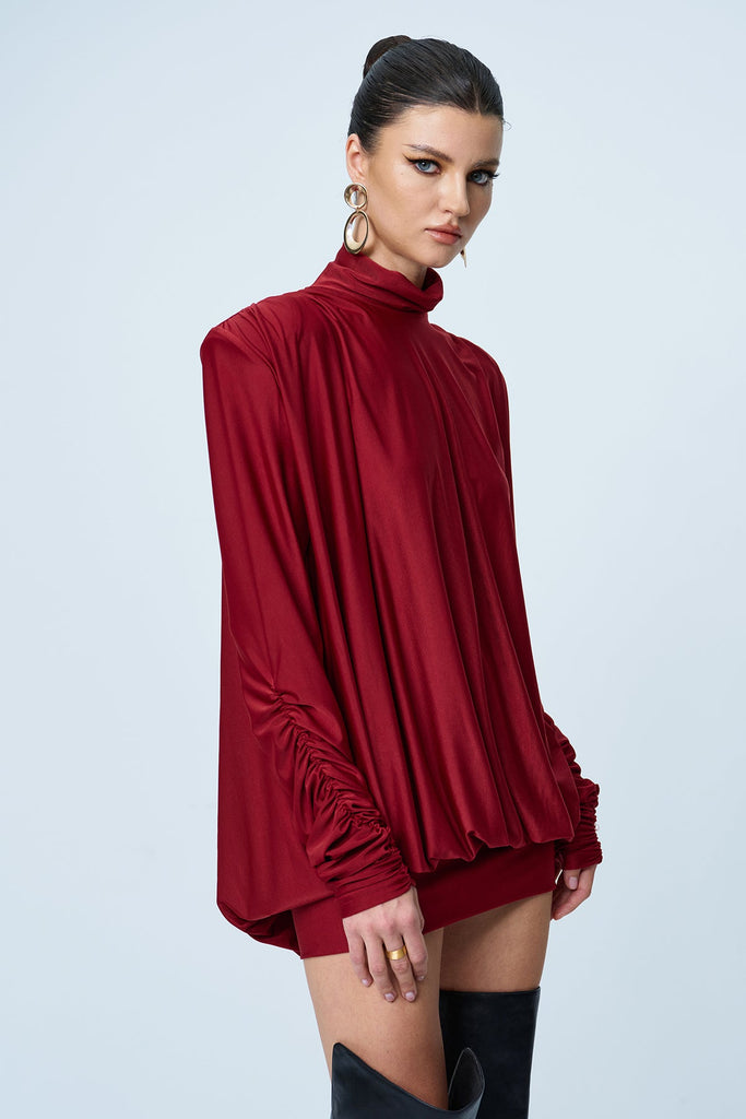 Shop  red dress - Perfect for special occasions | Alphonsus Backless Ruch Mini Dress In Red