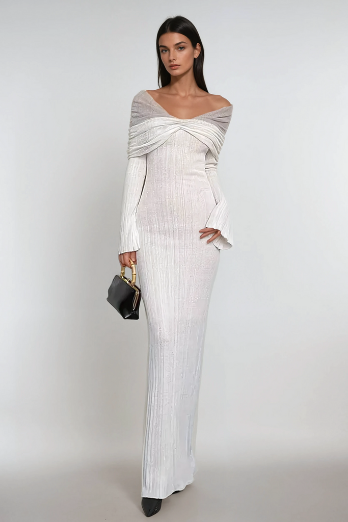 Shop  beautiful dress - Perfect for special occasions | Altessa Off Shoulder Ruch Hayley Maxi Dress