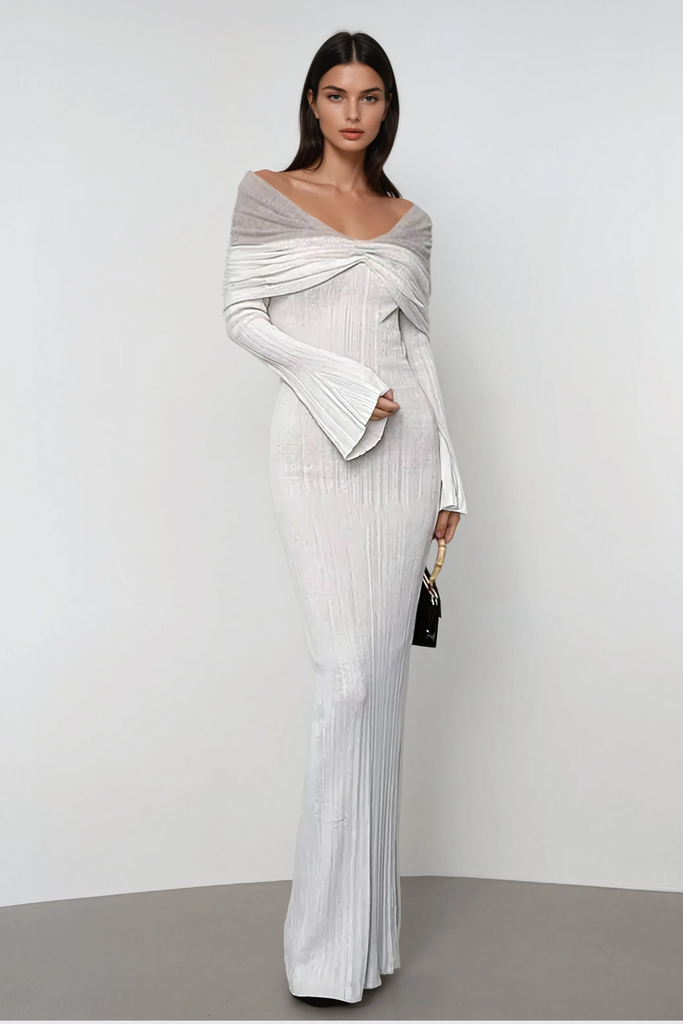 Stylish beautiful dress | Altessa Off Shoulder Ruch Hayley Maxi Dress - Ideal for special occasions