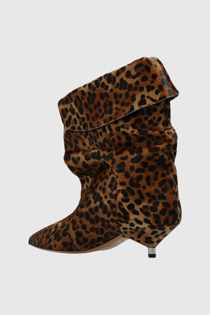 Alvaro Leopard Ruch Boots - Stylish beautiful dress for special occasions | Buy Online