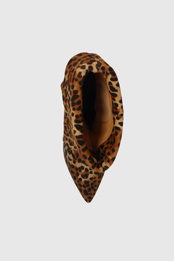 Alvaro Leopard Ruch Boots - Stylish beautiful dress for special occasions | Buy Online
