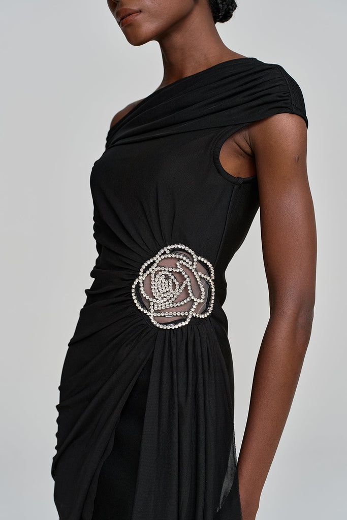 Stylish beautiful dress | Alvina Ruch Asymmetric Flower Mini Dress - Ideal for special occasions