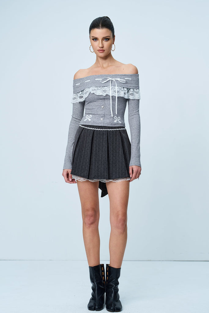 Stylish beautiful dress | Alyshea Bow Ruffle Lace Skirt - Ideal for special occasions