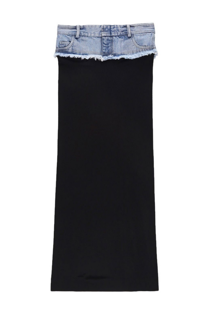 Stylish beautiful dress | Amara Split Denim Skirt - Ideal for special occasions