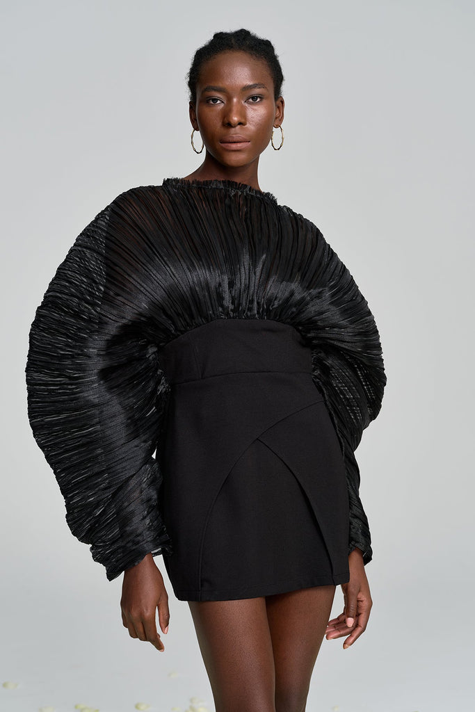 Stylish beautiful dress | Amayeta Mesh Ruch Mini Dress - Ideal for special occasions