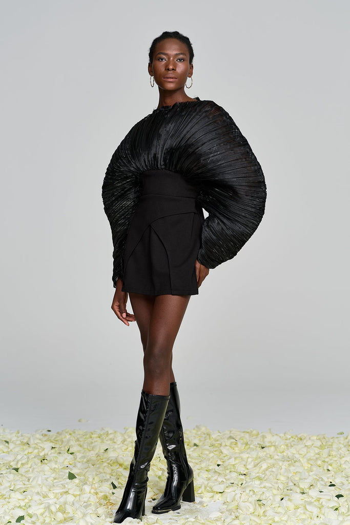 Stylish beautiful dress | Amayeta Mesh Ruch Mini Dress - Ideal for special occasions