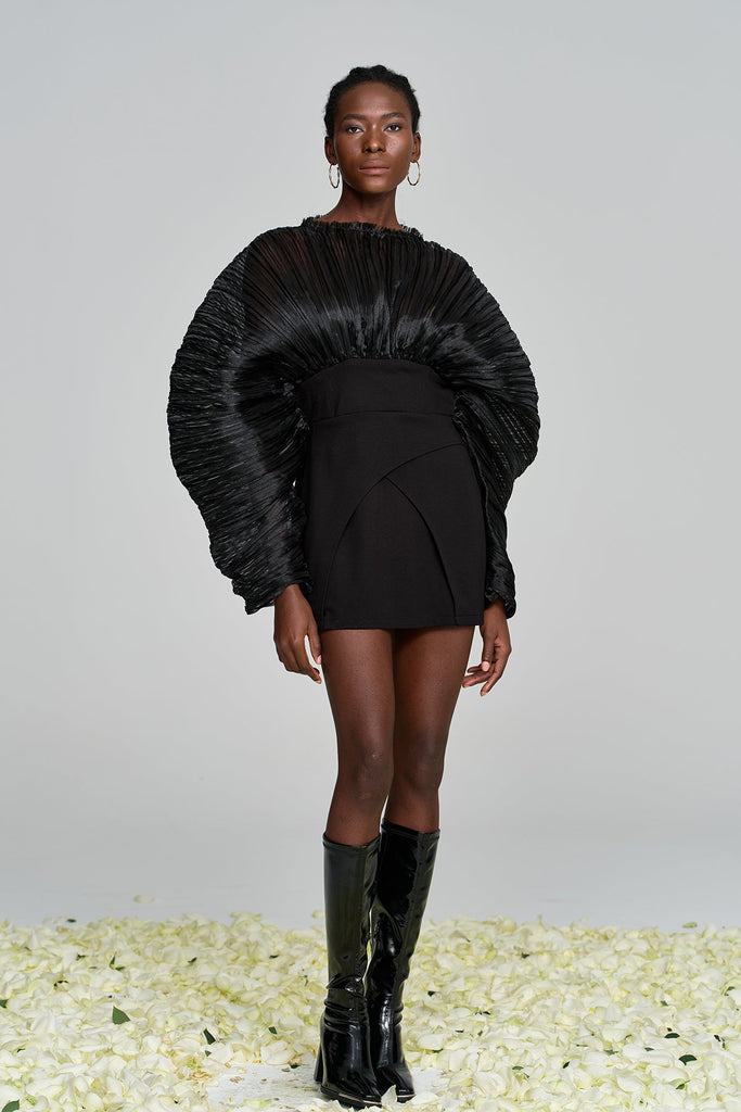 Stylish beautiful dress | Amayeta Mesh Ruch Mini Dress - Ideal for special occasions