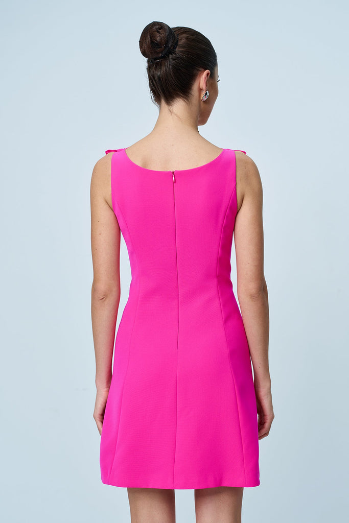 Stylish beautiful dress | Amaziah Bow Sleeveless Mini Dress - Ideal for special occasions