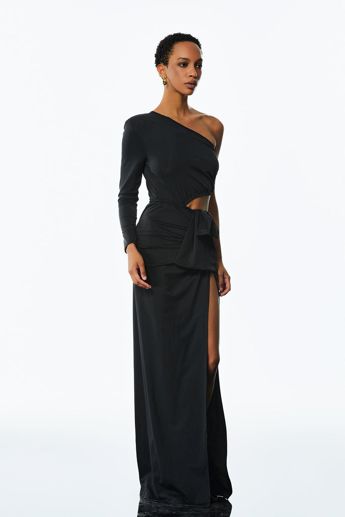 Shop  beautiful dress - Perfect for special occasions | Ambrose One Shouder Ruch Cutout Maxi Dress