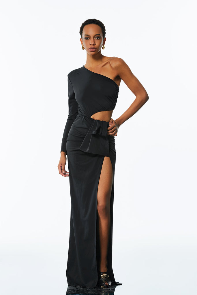 Shop  beautiful dress - Perfect for special occasions | Ambrose One Shouder Ruch Cutout Maxi Dress