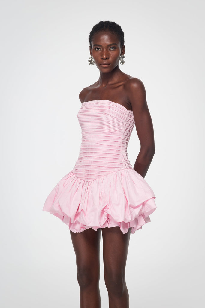 Stylish pink dress | Amerigo Ruch Strapless Mini Dress In Pink - Ideal for special occasions