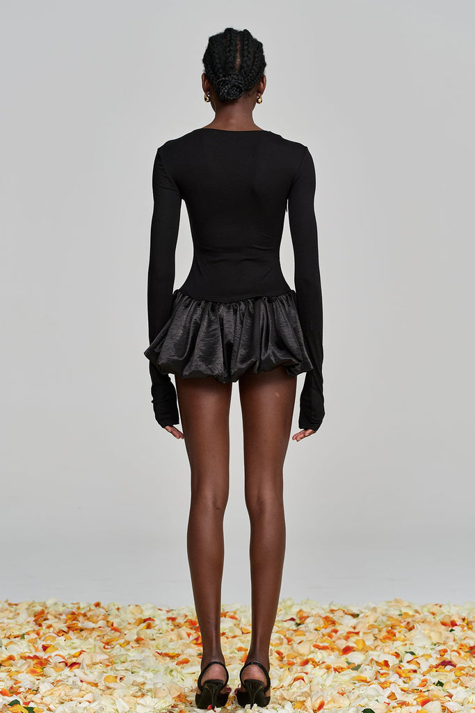 Stylish beautiful dress | Aminta Lace Up Cutout Ruffle Mini Dress - Ideal for special occasions