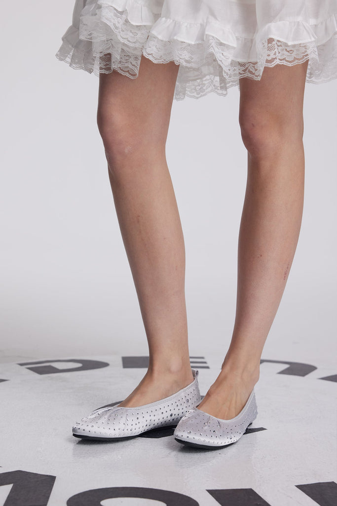 Analiese Rhinestone Flats - Stylish beautiful dress for special occasions | Buy Online