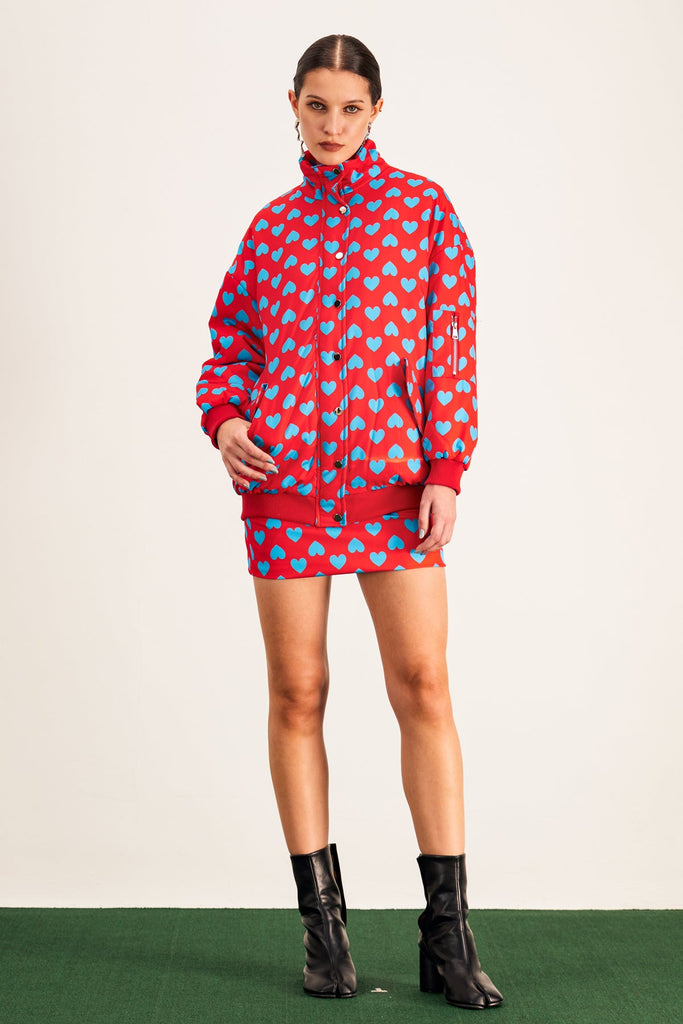 Shop  beautiful dress - Perfect for special occasions | Anamika Love Dot Stand Collar Skirt Set