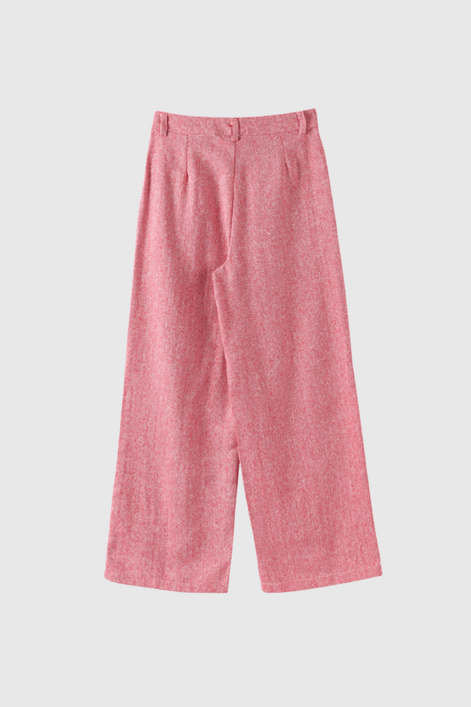 Shop  pink dress - Perfect for special occasions | Anang Lapel Strapless Three Piece Pants Set In Pink