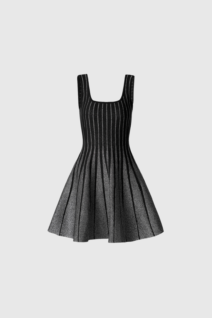 Ananya Stripe Sleeveless Ruffle Mini Dress - Stylish beautiful dress for special occasions | Buy Online