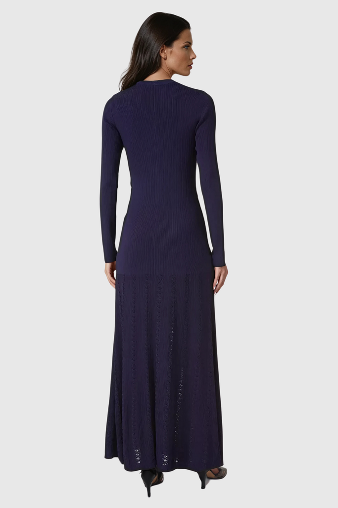 Shop  beautiful dress - Perfect for special occasions | Anasazi Button Ruffle Knit Maxi Dress