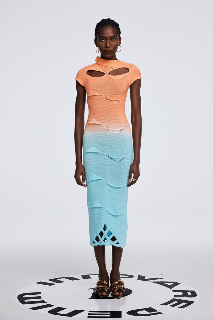 Shop  beautiful dress - Perfect for special occasions | Anavia Cutout Asymmetric Ombre Maxi Dress