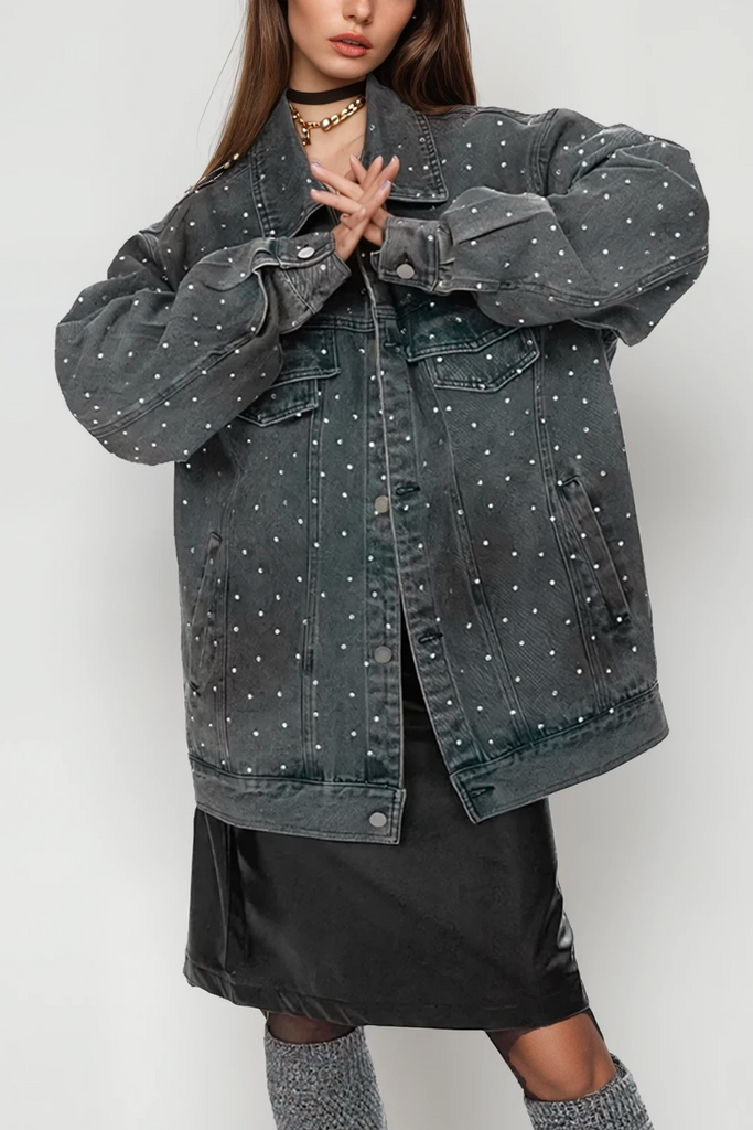 Shop  beautiful dress - Perfect for special occasions | Angeline Embellished Denim Jacket