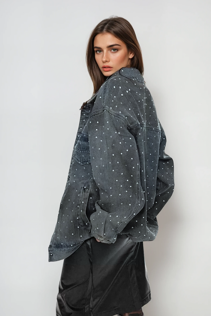 Shop  beautiful dress - Perfect for special occasions | Angeline Embellished Denim Jacket