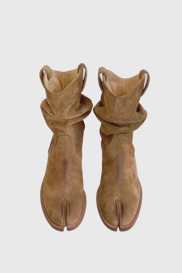 Angelique Suede Cowboy Tabi Boots - Stylish beautiful dress for special occasions | Buy Online