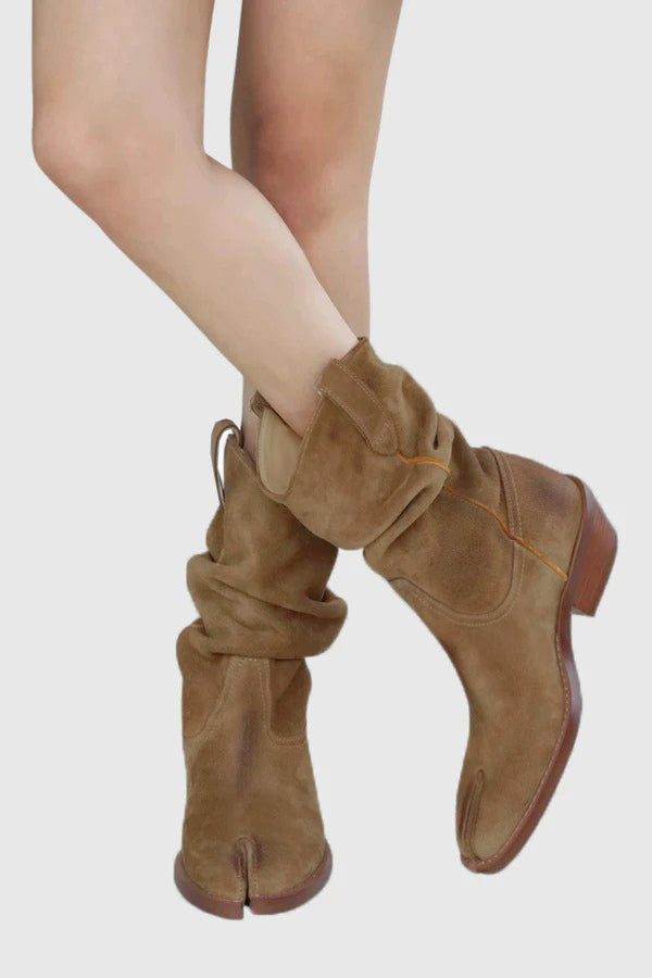 Shop  beautiful dress - Perfect for special occasions | Angelique Suede Cowboy Tabi Boots