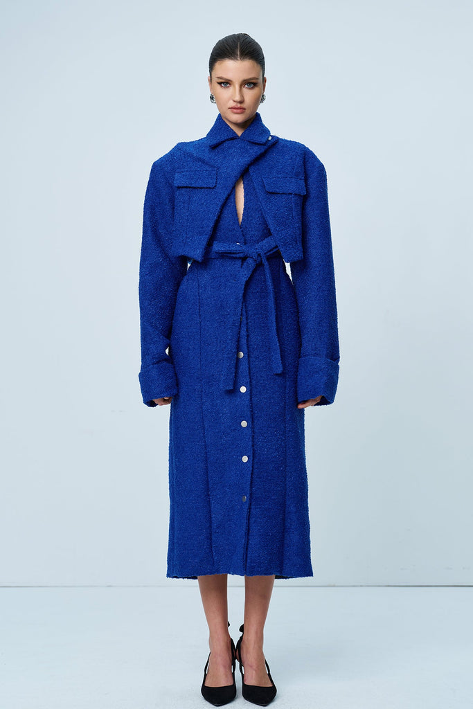 Anicet Cutout Lace Up Coat - Stylish beautiful dress for special occasions | Buy Online