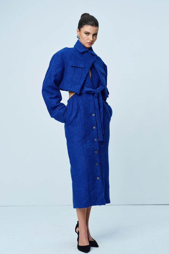 Stylish beautiful dress | Anicet Cutout Lace Up Coat - Ideal for special occasions